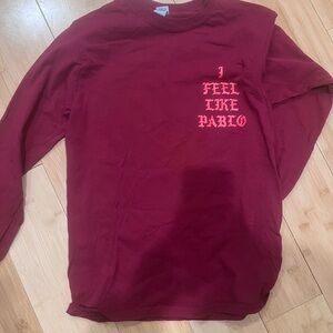 Yeezy Maroon 'I Feel Like Pablo' Shirt